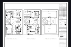 Floor Plan in 3 BHK Villa at Nazarathpettai – for Sale