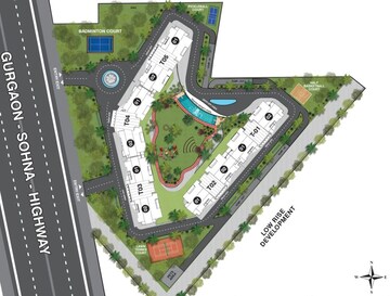 Master Plan in 4 BHK Apartment at Elan The Statement, Sector 49 – for Sale