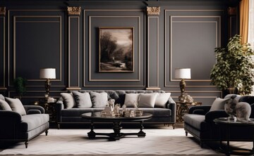 Living Room in 4 BHK Apartment at Elan The Statement, Sector 49 – for Sale