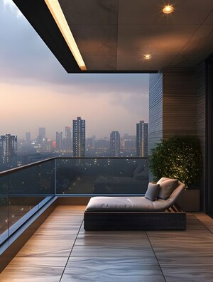 Balcony in 4 BHK Apartment at Elan The Statement, Sector 49 – for Sale