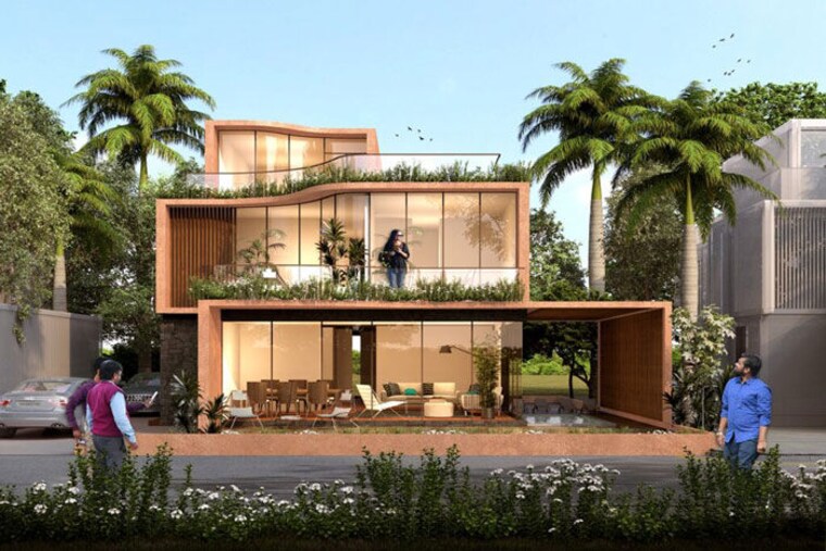 Exterior View, emami-aastha 3 Bedroom 1810 Sq.Ft. Villa In Joka Kolkata 9864099