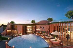 Swimming Pool in 3 BHK Villa at Emami Aastha, Joka – for Sale