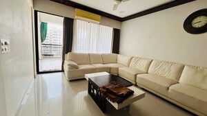 Living Room in 3 BHK Apartment at Prahlad Nagar – for Rent