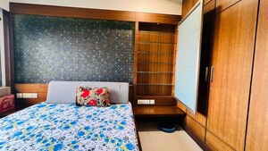 Bedroom in 3 BHK Apartment at Prahlad Nagar – for Rent