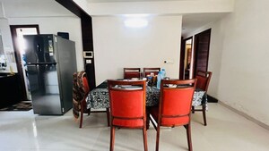 Dining area in 3 BHK Apartment at Prahlad Nagar – for Rent