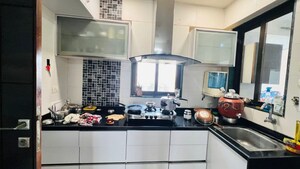 Kitchen in 3 BHK Apartment at Prahlad Nagar – for Rent