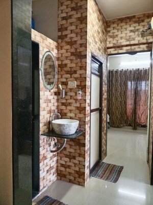 Bathroom in 2 BHK Apartment at Dev Ashoka Apartment, Vartak Nagar – for Rent