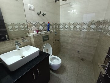 Bathroom in 3 BHK Apartment at Dwarka – for Rent