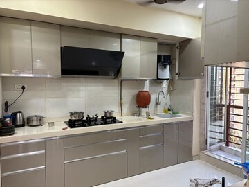 Kitchen in 3 BHK Apartment at Neelkanth Palms Phase 2, Thane West – for Rent