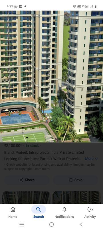 3 BHK + Pooja Room,Servant Room 1845 Sq.Ft. Apartment in Prateek Stylome