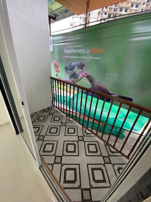 Balcony in 2 BHK Apartment at Bharat Ecovistas, Shilphata – for Rent