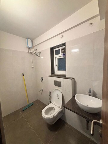 Bathroom in 2 BHK Apartment at Shapoorji Pallonji BKC 28, Bandra East – for Rent