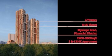 3 BHK Apartment – Exterior View View at Myscape Songs Of The Sun, Financial District - for Sale