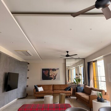 Living Room in 3 BHK Apartment at West View Heights Apartment, Matunga – for Rent