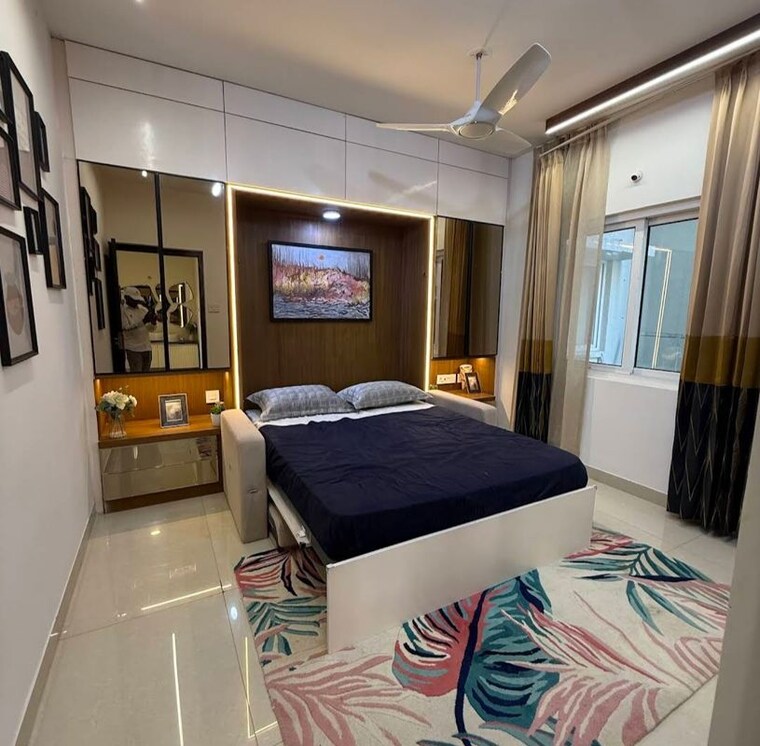 Bedroom, lansum-el-dorado 3 Bedroom 1540 Sq.Ft. Apartment In Narsingi Hyderabad 9870914