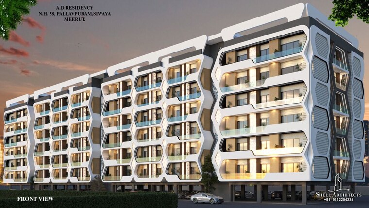 Exterior View, modipuram 2.5 Bedroom 1087 Sq.Ft. Apartment In Modipuram Meerut 9870946