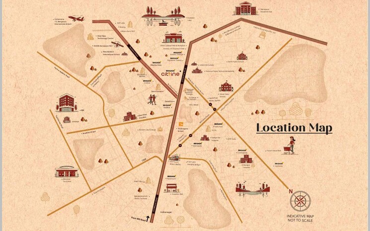 Map Location, hoskote 4 Bedroom 2528 Sq.Ft. Apartment In Hoskote Bangalore 9825410