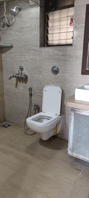 Bathroom in 2 BHK Apartment at Cosmos Jewels Solitaire, Ghodbunder Road – for Rent