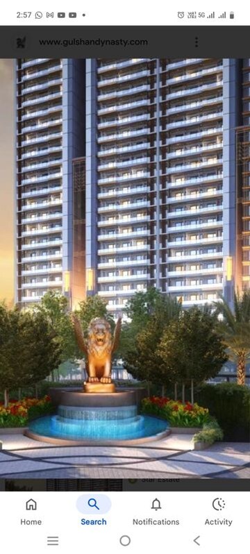 4 BHK Apartment – Exterior View View at Gulshan Dynasty, Sector 144 - for Sale