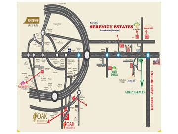  Plot – Map Location View at Badralolu Serenity Estates, Indrakaran - for Sale