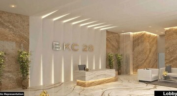 Building Lobby in 2 BHK Apartment at Shapoorji Pallonji BKC 28, Bandra East – for Rent