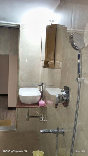 Bathroom in 2 BHK Apartment at Golden Square, Santacruz East – for Rent