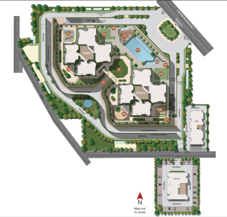 Master Plan, sobha-altus 3 Bedroom 2870 Sq.Ft. Apartment In Sector 106 Gurgaon 9871397
