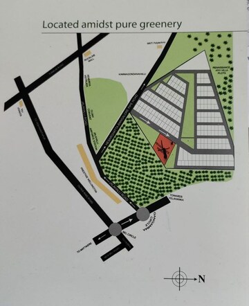 3 BHK Apartment – Map Location View at Renaissance Woods Phase I, Jalahalli West - for Sale