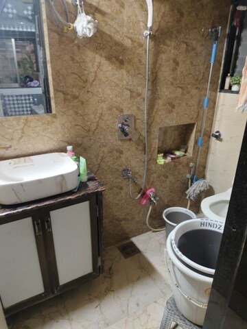 Bathroom in 2 BHK Apartment at Hubtown Greenwoods, Vartak Nagar – for Rent