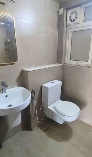 Bathroom in 2 BHK Apartment at Goyal Orchid Piccadilly, Thanisandra Main Road – for Rent