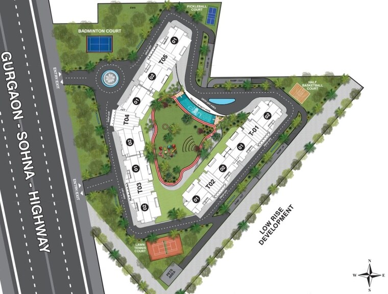 Master Plan, elan-the-statement 4 Bedroom 7270 Sq.Ft. Apartment In Sector 49 Gurgaon 9871703