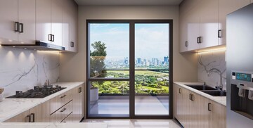 Kitchen in 4 BHK Apartment at Emaar Serenity Hills, Sector 86 – for Sale