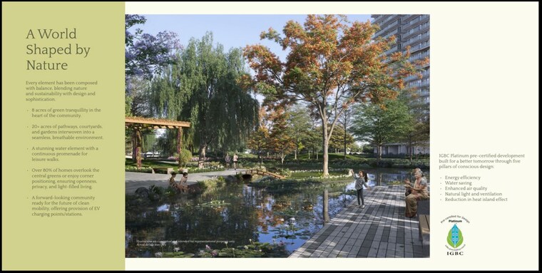 Garden, emaar-serenity-hills 3 Bedroom 1750 Sq.Ft. Apartment In Sector 86 Gurgaon 9871901