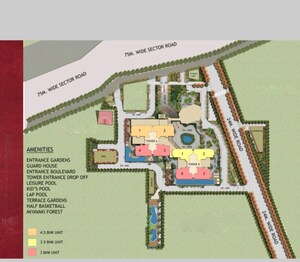 Master Plan in 3 BHK Apartment at Signature Global Twin Tower DXP, Sector 84 – for Sale