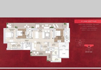 3.5 BHK + Pooja Room,Servant Room,Study Room 2980 Sq.Ft. Apartment in Signature Global Twin Tower DXP