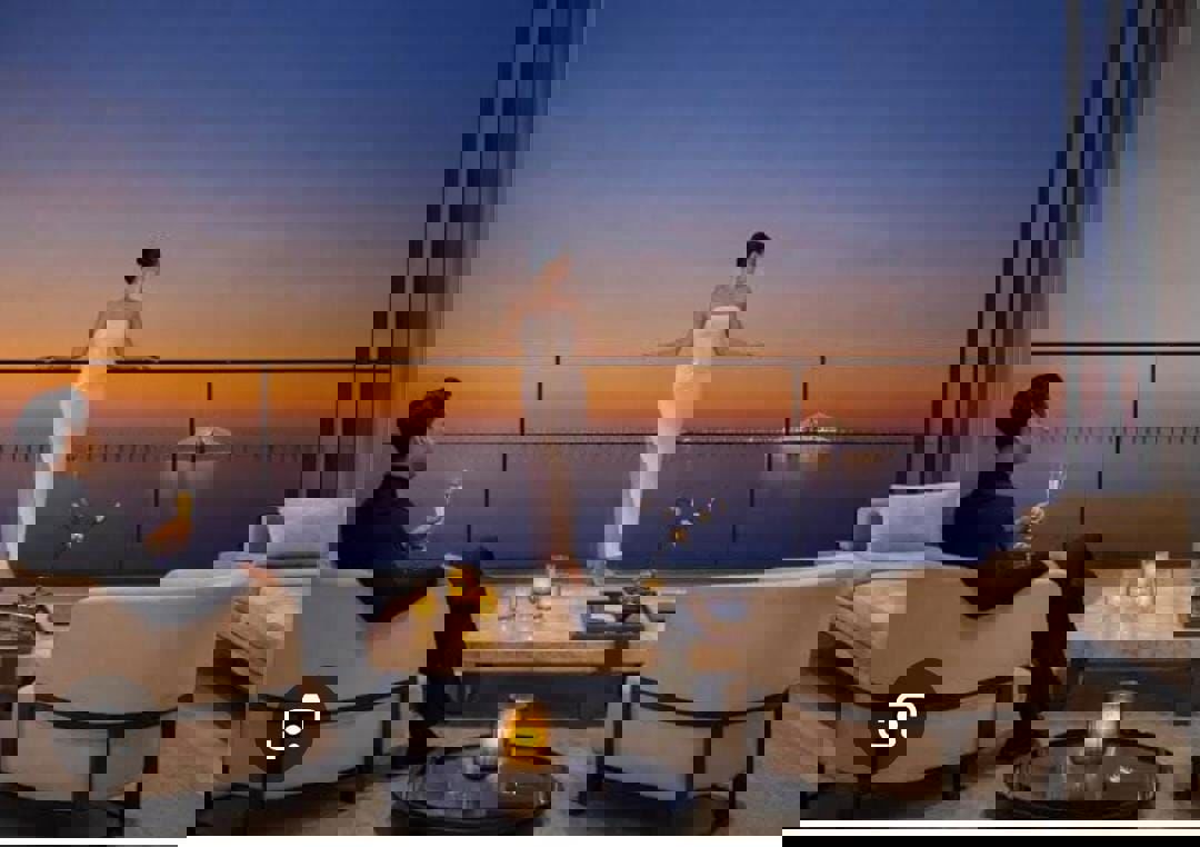 2 BHK + Study Room 805 Sq.Ft. Apartment in Rustomjee Vista Bay