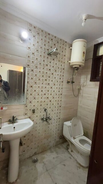 Bathroom in 2 BHK Builder Floor at Panchsheel Vihar – for Rent