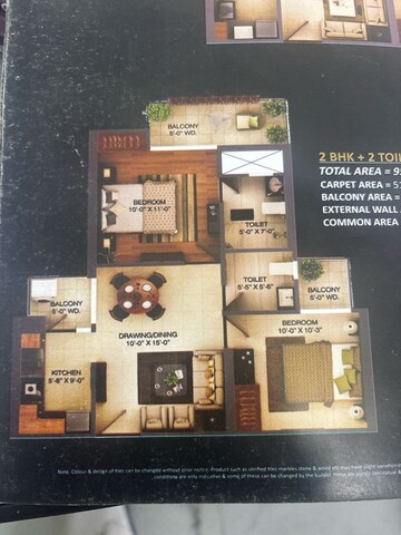 2 BHK Apartment For Sale in Palm Marina Suites, Mahurali