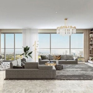 Living Room in 3 BHK Apartment at Mahalaxmi – for Sale