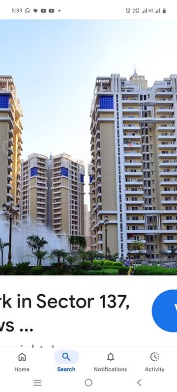3 BHK Apartment For Sale in Purvanchal Royal Park, Sector 137