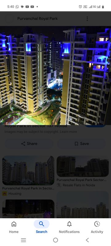 4 BHK + Pooja Room,Servant Room,Study Room,Extra Room 2955 Sq.Ft. Apartment in Purvanchal Royal Park