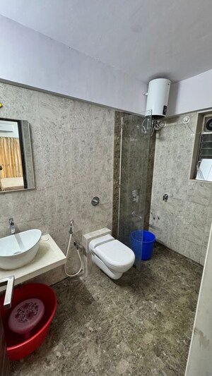 Bathroom in 2 BHK Apartment at Kabra Aurum, Goregaon West – for Rent