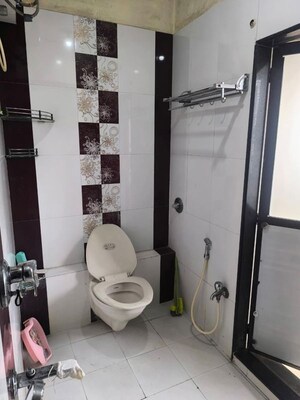 Bathroom in 1 BHK Apartment at K Raheja Palm Court, Malad West – for Rent