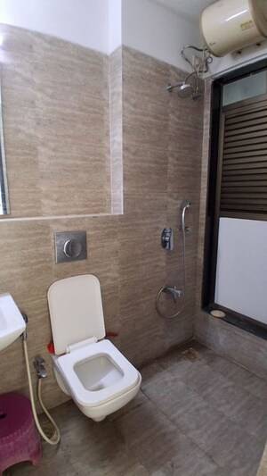 Bathroom in 3 BHK Apartment at Kanakia Levels, Malad East – for Rent