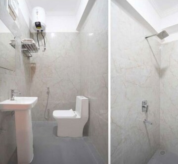 Bathroom in 1 BHK Apartment at Gomti Nagar – for Rent