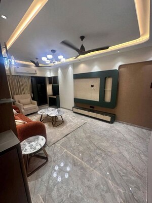 Living Room in 2 BHK Apartment at Mount Sea View Apartment, Versova – for Rent