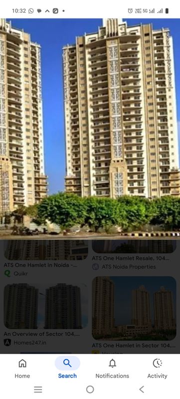5 BHK + Pooja Room,Servant Room,Study Room,Extra Room Penthouse For Rent in ATS One Hamlet