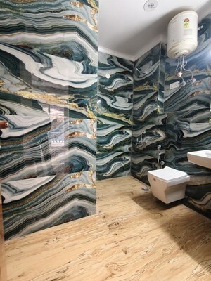 Bathroom in 4 BHK Apartment at Chattarpur – for Rent