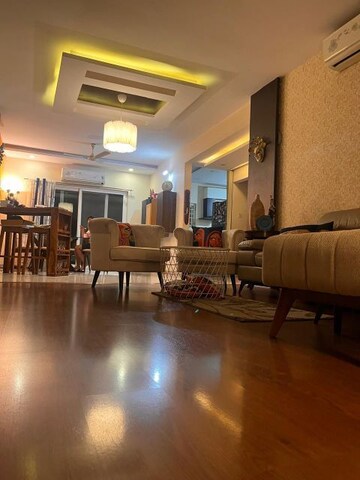 Living Room in 3 BHK Apartment at Aparna HillPark Lake Breeze, Chanda Nagar – for Rent