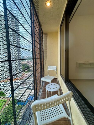 Balcony in 1 BHK Apartment at Cosmos Enclave, Kasarvadavali – for Rent